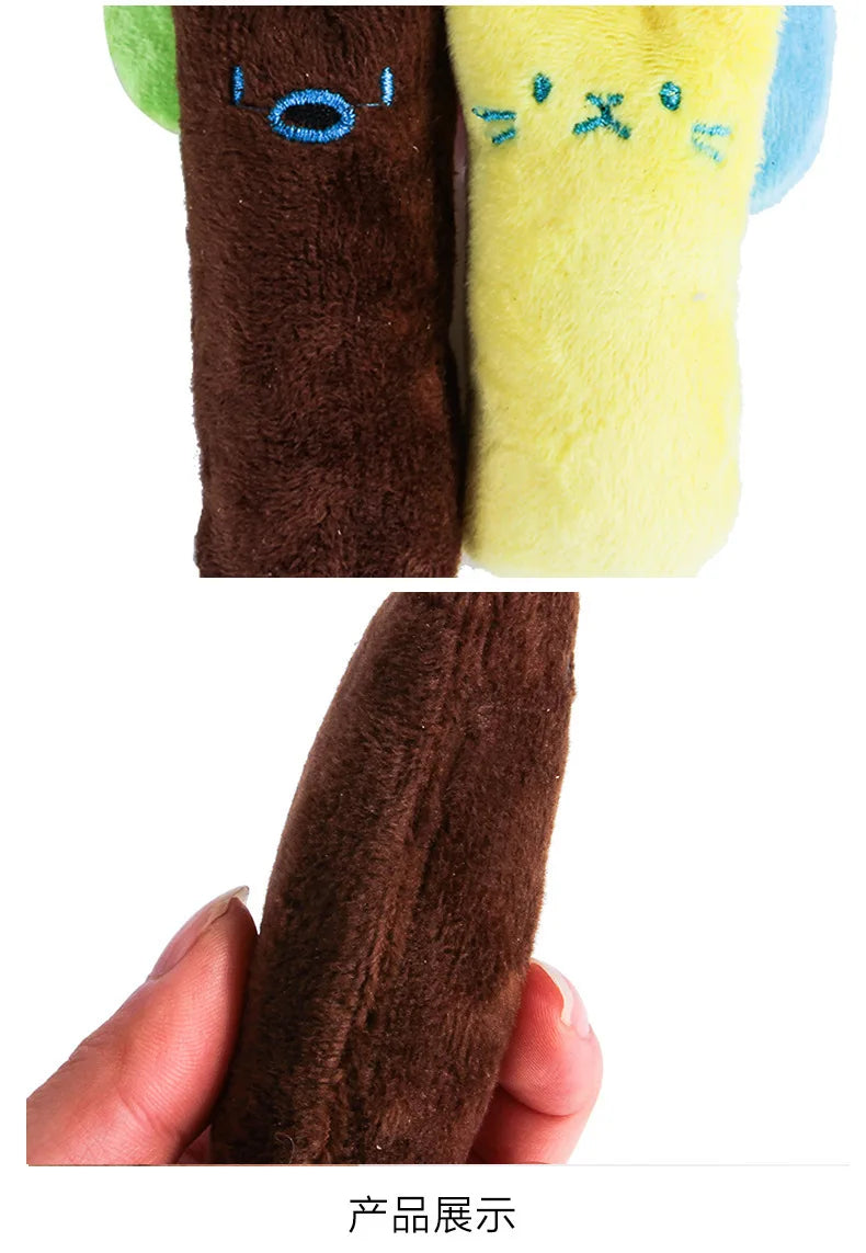 Jouets à mâcher en cataire pour chats, drôles, interactifs, en peluche, pour animaux de compagnie, jouet vocal à mordiller pour chatons, à mordre avec le pouce, pour chats.