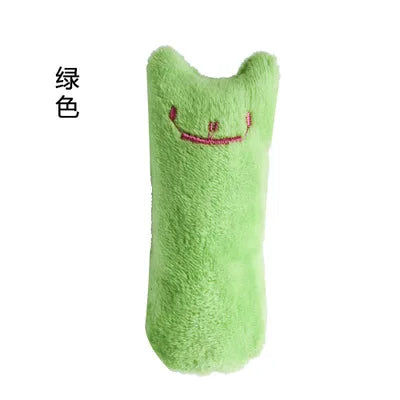 Jouets à mâcher en cataire pour chats, drôles, interactifs, en peluche, pour animaux de compagnie, jouet vocal à mordiller pour chatons, à mordre avec le pouce, pour chats.