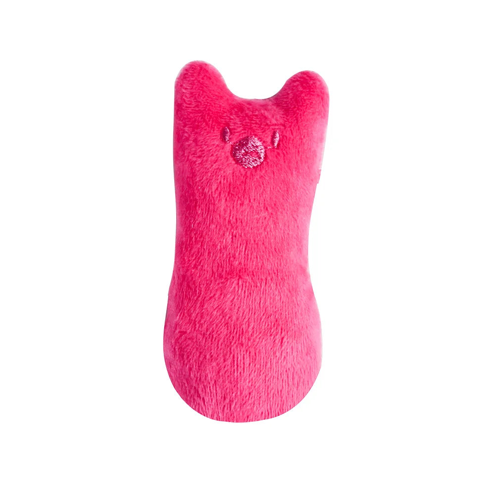 Jouets à mâcher en cataire pour chats, drôles, interactifs, en peluche, pour animaux de compagnie, jouet vocal à mordiller pour chatons, à mordre avec le pouce, pour chats.