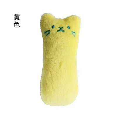 Jouets à mâcher en cataire pour chats, drôles, interactifs, en peluche, pour animaux de compagnie, jouet vocal à mordiller pour chatons, à mordre avec le pouce, pour chats.