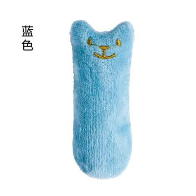 Jouets à mâcher en cataire pour chats, drôles, interactifs, en peluche, pour animaux de compagnie, jouet vocal à mordiller pour chatons, à mordre avec le pouce, pour chats.
