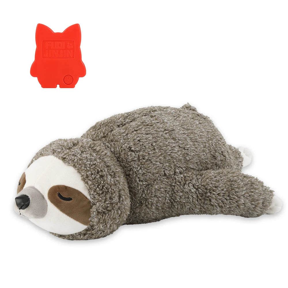 Cadeau de Noël pour chien, jouet pour chiot paresseux avec battement de cœur pour soulager le stress, apaiser et aider au sommeil, jouets pour l'entraînement en cage des chiots
