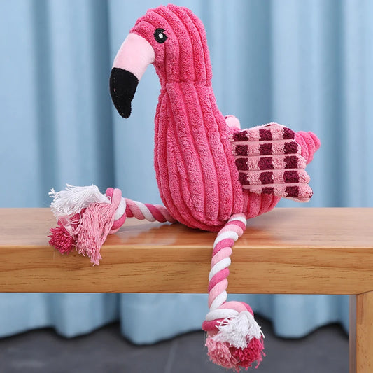Jouets couineurs en forme d'animaux, jouets en peluche pour chiens, jouets mignons en velours côtelé résistants aux morsures pour petits et grands chiens, accessoires pour chiots et animaux de compagnie