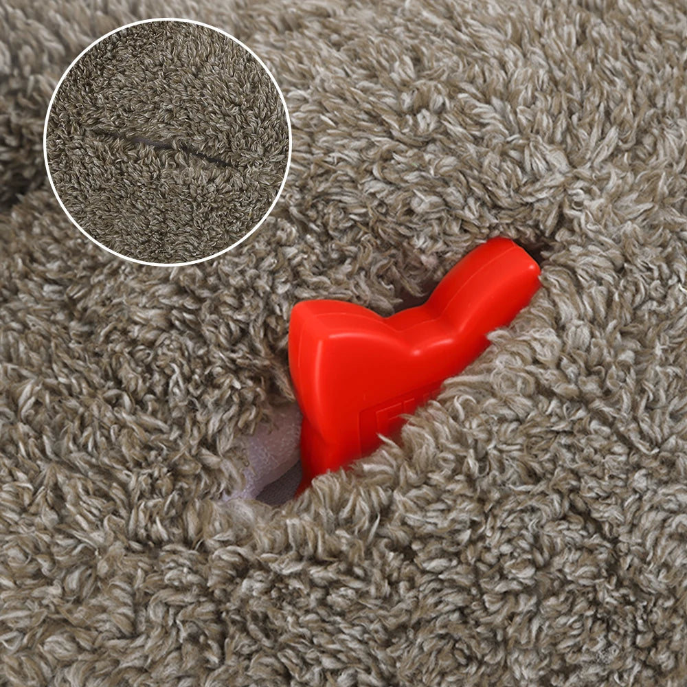Cadeau de Noël pour chien, jouet pour chiot paresseux avec battement de cœur pour soulager le stress, apaiser et aider au sommeil, jouets pour l'entraînement en cage des chiots