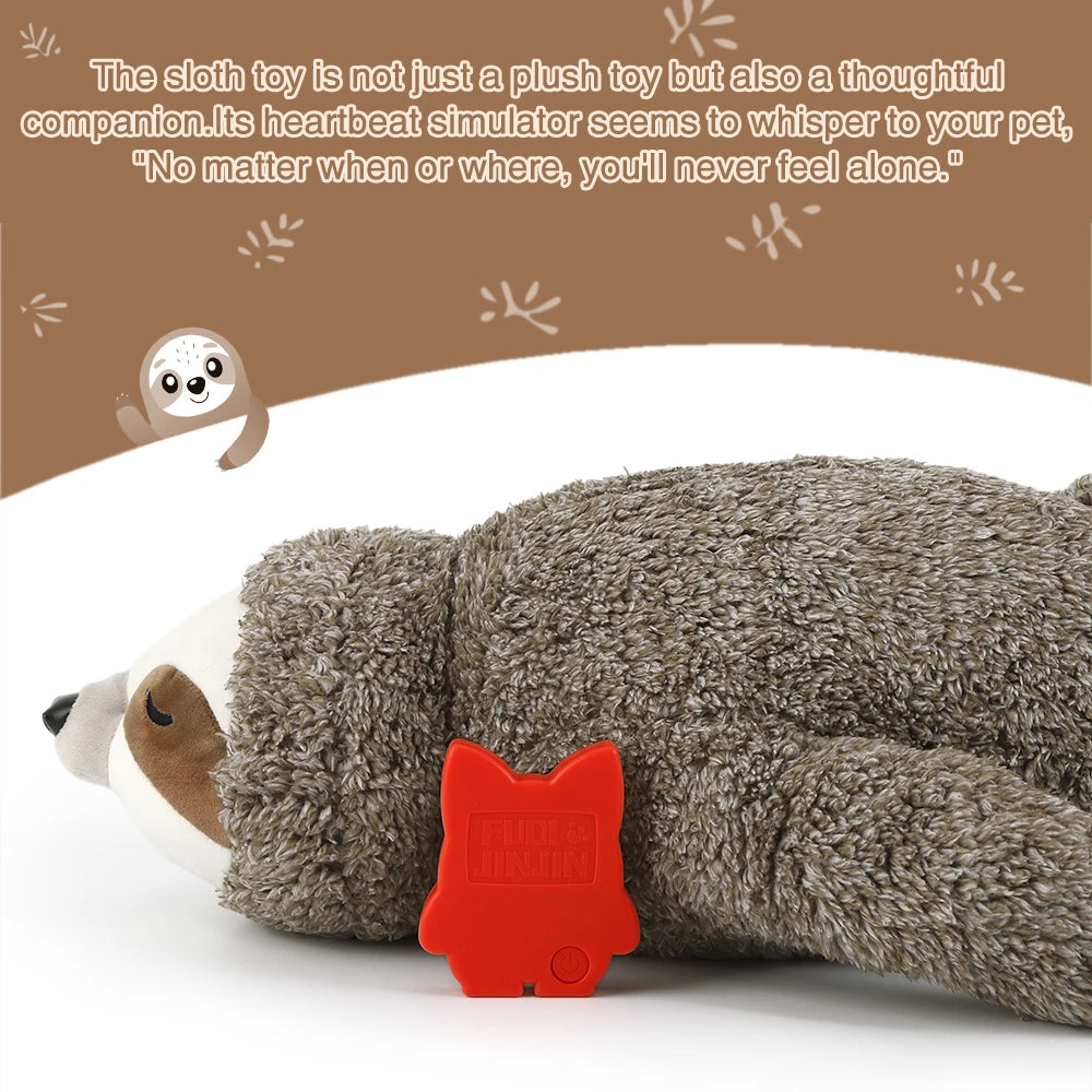 Cadeau de Noël pour chien, jouet pour chiot paresseux avec battement de cœur pour soulager le stress, apaiser et aider au sommeil, jouets pour l'entraînement en cage des chiots