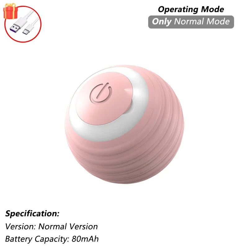 iLMH 1/2 PCS Jouet pour chat Balle interactive Balle roulante automatique Queue artificielle Jouet électrique intelligent rechargeable pour animaux de compagnie Jouet pour animaux de compagnie Imitation souris