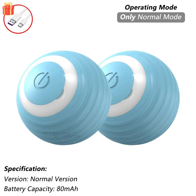 iLMH 1/2 PCS Jouet pour chat Balle interactive Balle roulante automatique Queue artificielle Jouet électrique intelligent rechargeable pour animaux de compagnie Jouet pour animaux de compagnie Imitation souris
