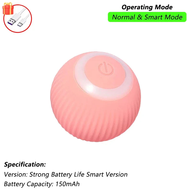 iLMH 1/2 PCS Jouet pour chat Balle interactive Balle roulante automatique Queue artificielle Jouet électrique intelligent rechargeable pour animaux de compagnie Jouet pour animaux de compagnie Imitation souris