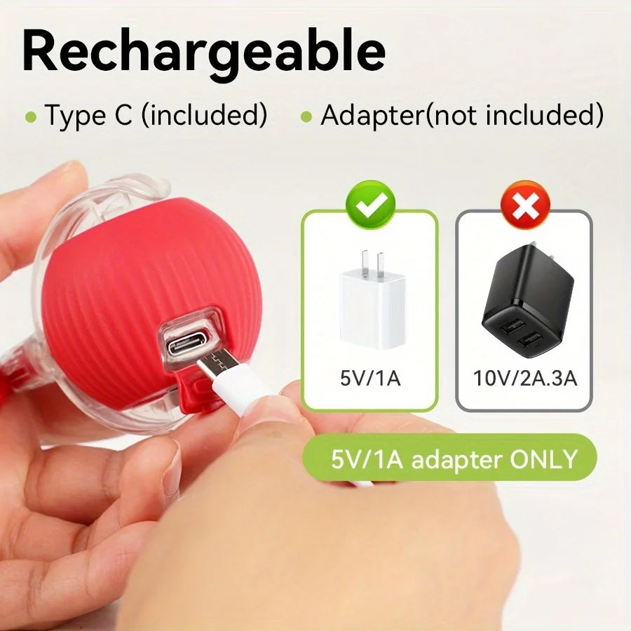 iLMH 1/2 PCS Jouet pour chat Balle interactive Balle roulante automatique Queue artificielle Jouet électrique intelligent rechargeable pour animaux de compagnie Jouet pour animaux de compagnie Imitation souris