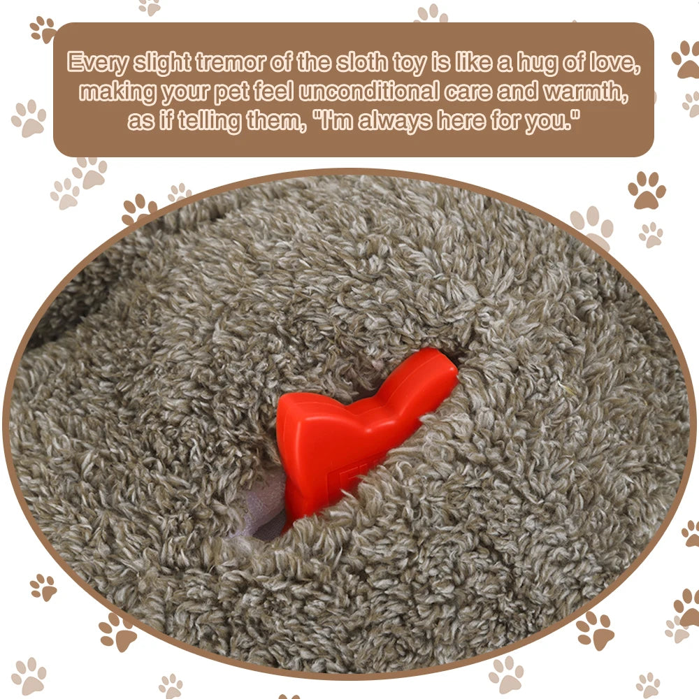 Cadeau de Noël pour chien, jouet pour chiot paresseux avec battement de cœur pour soulager le stress, apaiser et aider au sommeil, jouets pour l'entraînement en cage des chiots