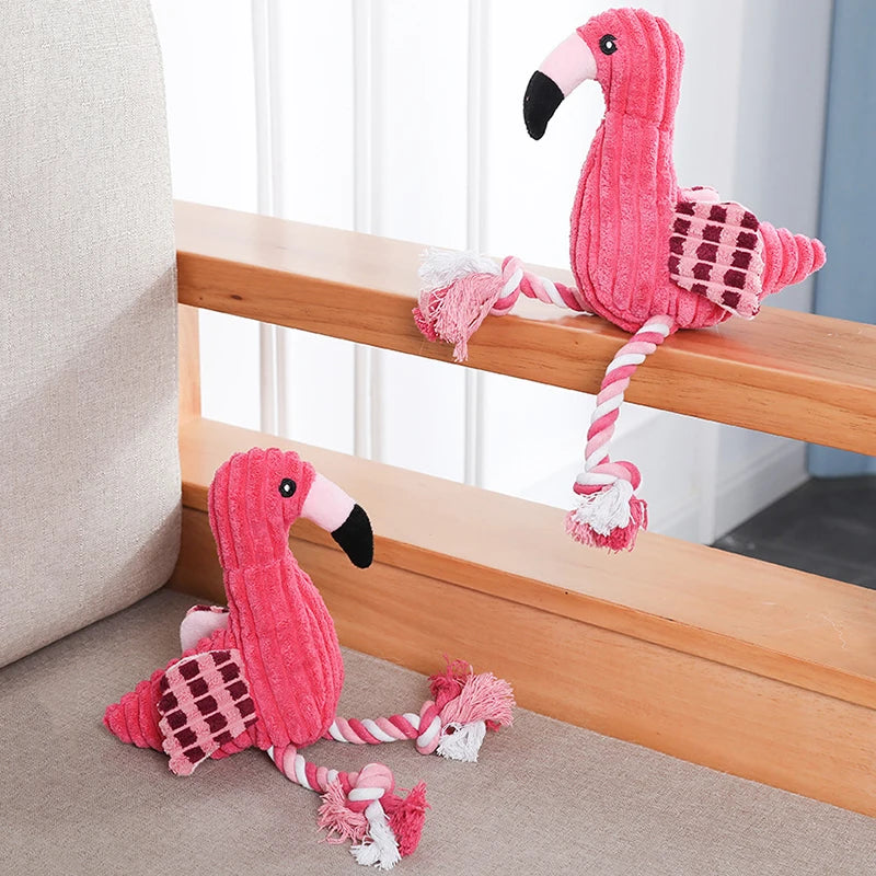 Jouets couineurs en forme d'animaux, jouets en peluche pour chiens, jouets mignons en velours côtelé résistants aux morsures pour petits et grands chiens, accessoires pour chiots et animaux de compagnie