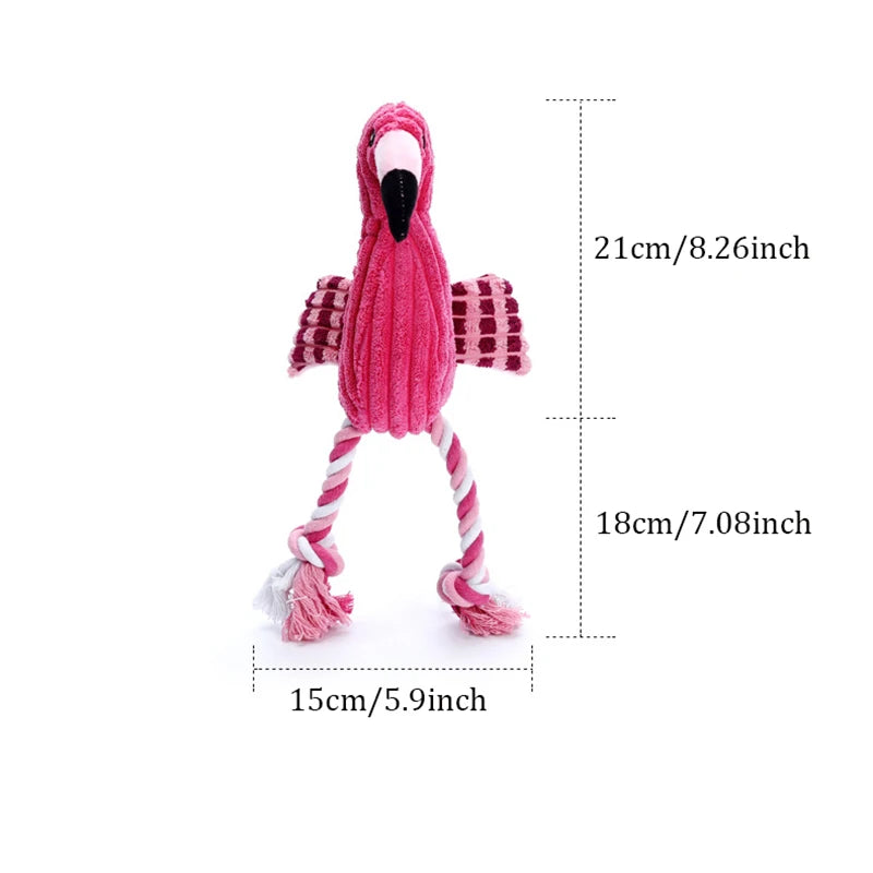 Jouets couineurs en forme d'animaux, jouets en peluche pour chiens, jouets mignons en velours côtelé résistants aux morsures pour petits et grands chiens, accessoires pour chiots et animaux de compagnie