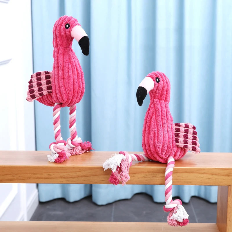 Jouets couineurs en forme d'animaux, jouets en peluche pour chiens, jouets mignons en velours côtelé résistants aux morsures pour petits et grands chiens, accessoires pour chiots et animaux de compagnie