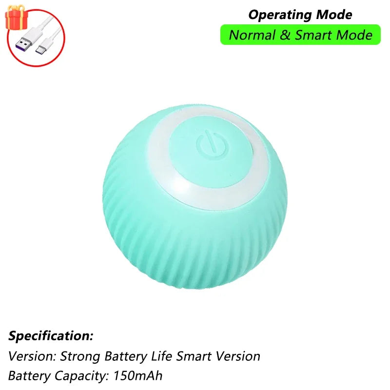 iLMH 1/2 PCS Jouet pour chat Balle interactive Balle roulante automatique Queue artificielle Jouet électrique intelligent rechargeable pour animaux de compagnie Jouet pour animaux de compagnie Imitation souris