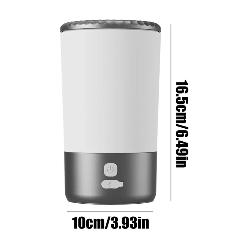 Lave-Pattes Automatique pour Animaux, Nettoyeur Portable pour Chiens et Chats avec Brosse en Silicone Douce, Rechargeable USB-C, Étanche